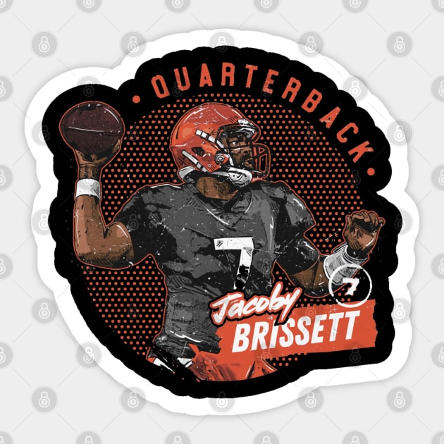 Jacoby Brissett Cleveland Dots Sticker by Chunta_Design